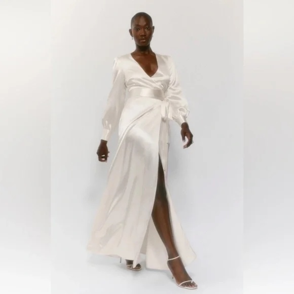 Reformation Rya silk wedding dress size S - Picture 1 of 11